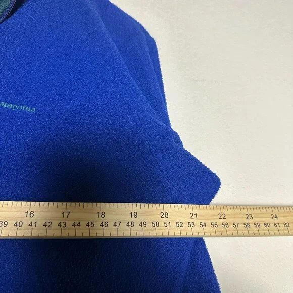 VTG Patagonia Capilene Sweater Men M Blue Outerwear Full Zip Fleece Gorpcore - Picture 8 of 11